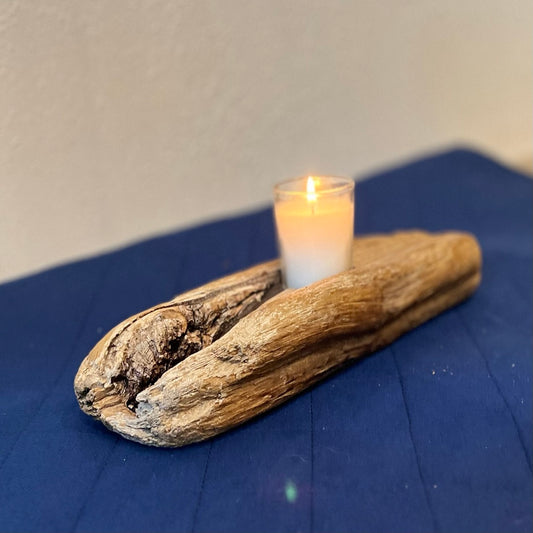 Driftwood Candle Holder, Knot