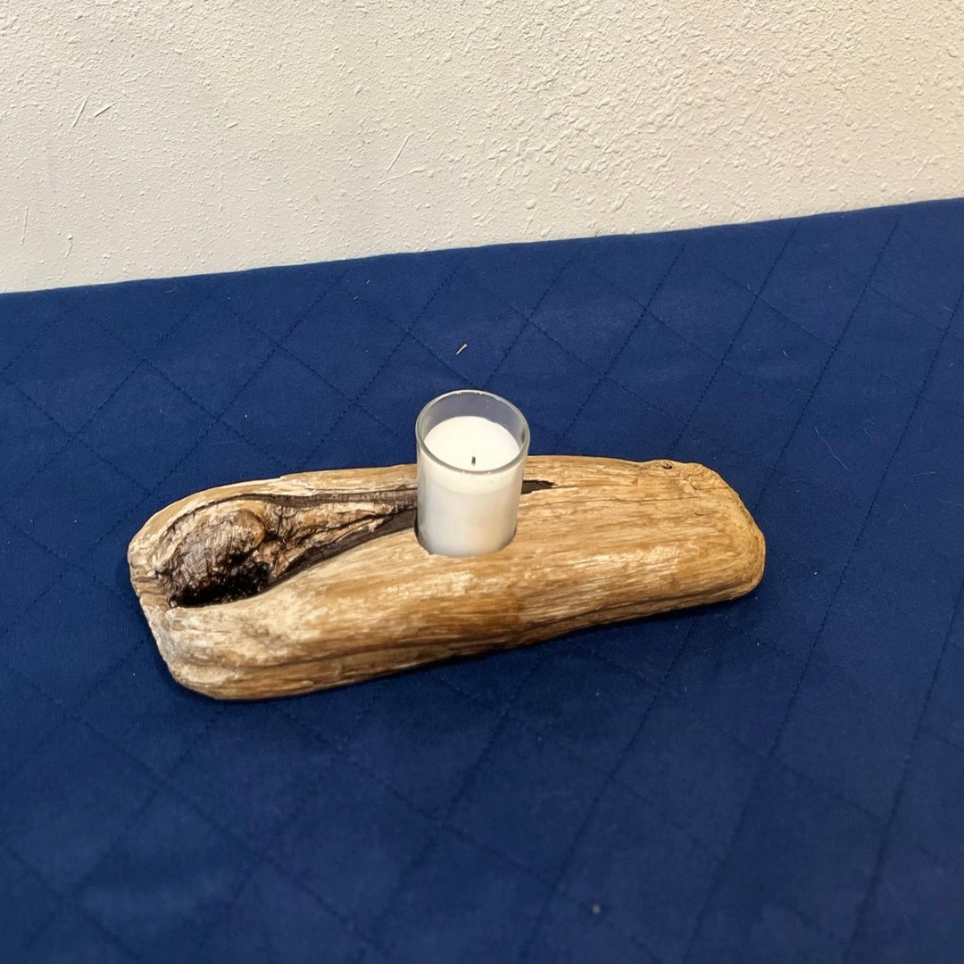 Driftwood Candle Holder, Knot