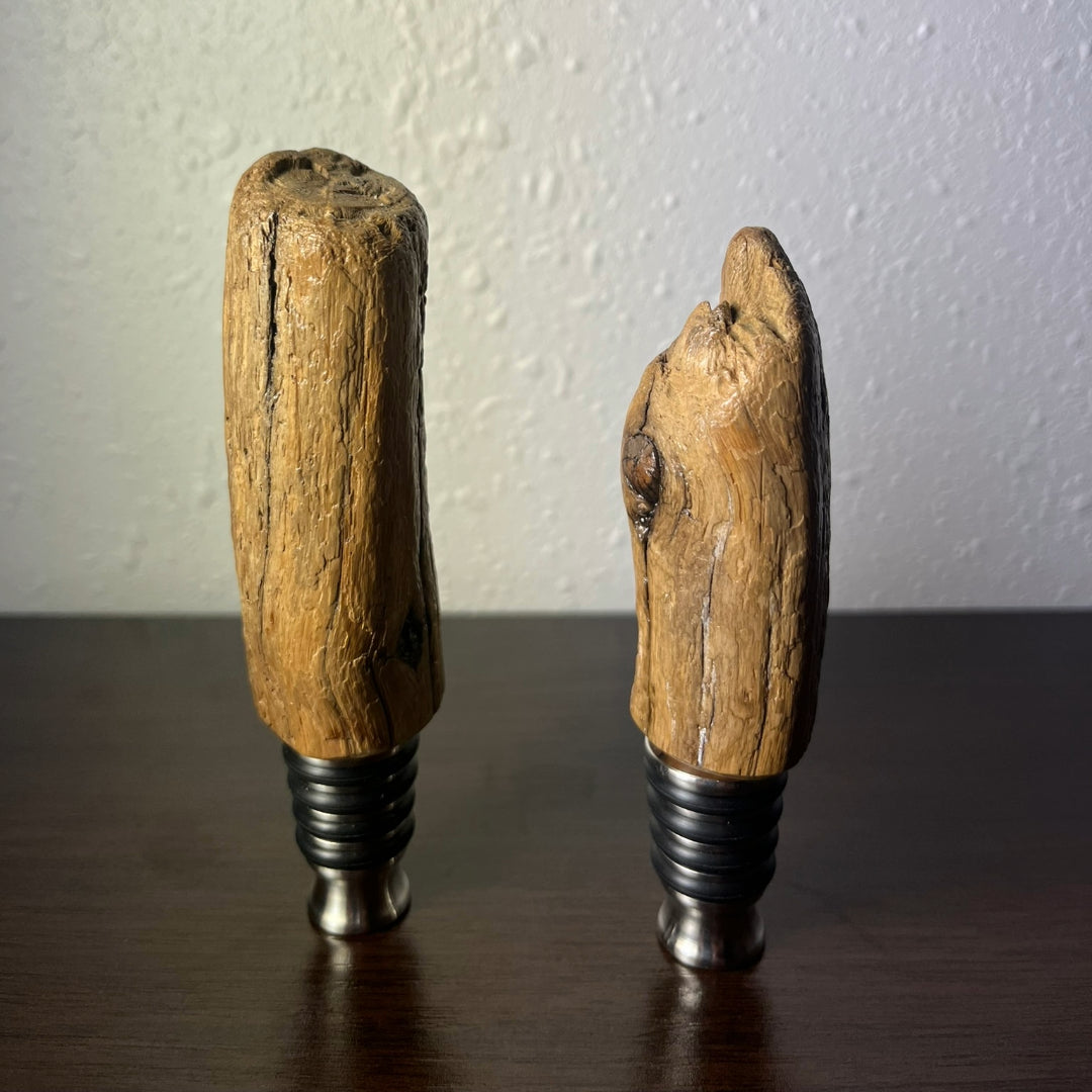 Alaskan Driftwood Bottle Stopper, reclaimed wood