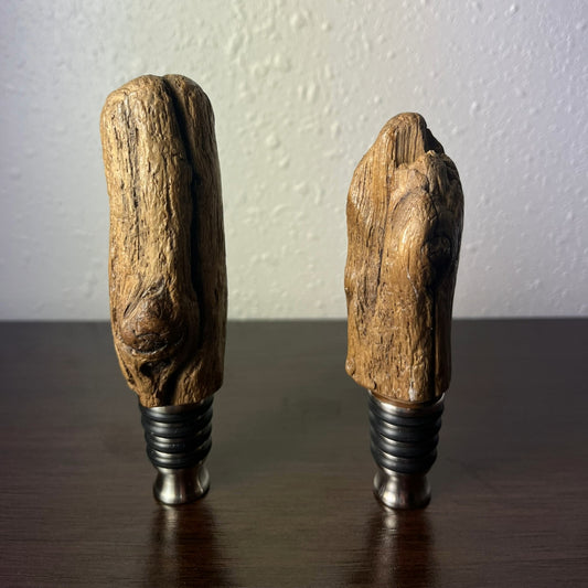 Alaskan Driftwood Bottle Stopper, reclaimed wood